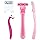 Alice - Beauty Box, Set Of 3 Razors, For Bikini Line & Face & Body Grooming, For Women, Come With Holder & Double Face For Holder