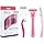 Alice - Beauty Box, Set Of 3 Razors, For Bikini Line & Face & Body Grooming, For Women, Come With Holder & Double Face For Holder