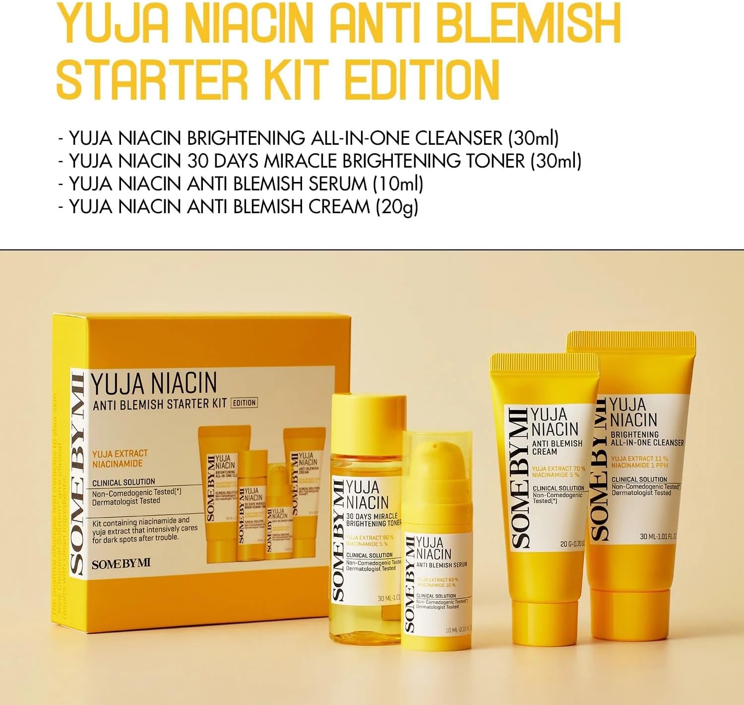 Yuja Niacin Anti Blemish Starter Kit 4pcs